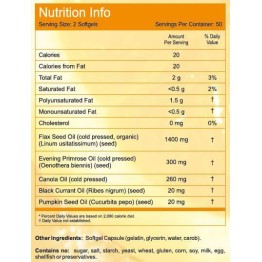 OMEGA 3-6-9 (ΣΥΝΔΥΑΣΜΟΣ Ω-3-6-9 ΛΙΠΑΡΩΝ ΟΞΕΩΝ) NOW FOODS 1000mg 100sgels ΜΕΙΓΜΑΤΑ Ω3/Ω6/Ω9